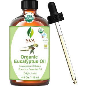 SVA ORGANICS 디퓨저 헤어 페이스 스킨 케어 아로마테라피 두피 바디 마사지 비누 캔들 만들기용 유칼립투