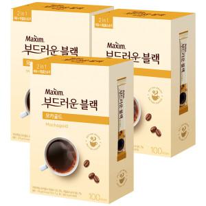 맥심 부드러운 블랙 모카골드 100T x3개