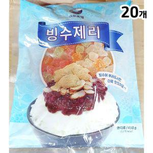 스위트웰 빙수용젤리(450g) X20재료 팥재료 팥젤리 토핑 팥토핑 데코 팥데코