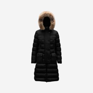 [정품아닐시3배보상] W 몽클레르 클로에 롱 다운 자켓 블랙 - 23FW W Moncler Khloe Long Down Jacket Blac