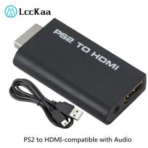 모니터연결케이블 연결선 LccKaa-PS2-HDMI 호환 오디오 비디오 컨버터 어댑터 480i480p576i PS2 디스플레이