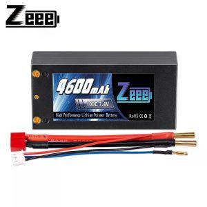 Zeee 2S 쇼티 리포 배터리  7.4V 100C 4600mAh 4mm 불릿 딘 울트라 플러그 커넥터 포함 RC 자동차 트럭 보