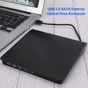 광학 드라이브 없는 노트북 컴퓨터용 인클로저 케이스 USB 30 SATA 외장 DVD CDROM RW 플레이어 5Gbps 127m