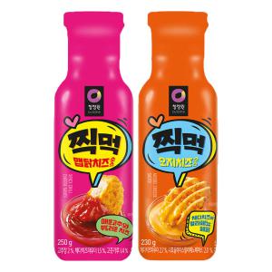 청정원 찍먹 맵닭치즈소스, 250g, 1개 + 오지치즈소스, 230g, 1개