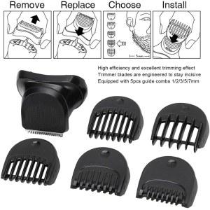 수염 트리머 헤드 교체 면도기 브라운 시리즈 3 용 가이드 빗 트리밍 세트 5 피스 1 2 7mm