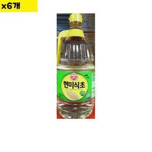 오뚜기 오뚜기 현미 식초 1.8L x6개 식당 식자재 식재료 유통