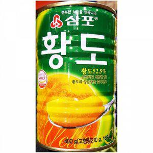 x24개 식당 통조림 황도복숭아캔 8절 삼포 400g