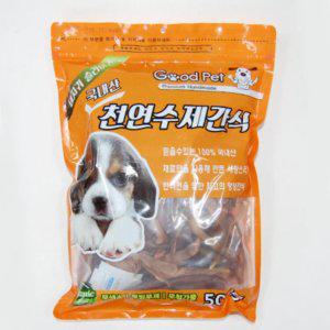 Good Pet 천연수제 돼지귀 슬라이스 500g