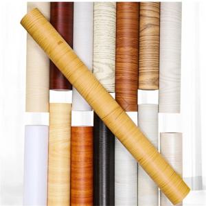 80cm 너비 나뭇결 PVC 벽지 문 옷장 찬장 테이블 가구 방수 자체 접착 스티커 홈 장식 필름