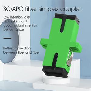 5~30PCS SC/APC 단일 모드 광섬유 커넥터 플랜지 헤드 커플러 사각형 조인트 어댑터