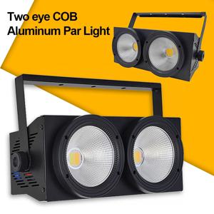 2 눈 LED 눈 마스크 조명 200w COB 시원하고 따뜻한 2 색 효과 조명 DMX512 디스코 DJ 음악 파티 조명