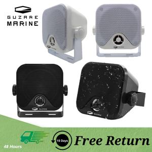 GUZARE MARINE 4 인치 보트 스피커, IP66 방수, 50 와트/당, 블랙 또는 화이트 사용 가능, 박스당 2 개