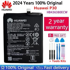 화웨이 P30 ELE-L09 ELE-L29 ELE-AL00 ELE-TL00 배터리 및 도구, 3.85V 3650mAh HB436380ECW, 100% 정품, 빠른 배송