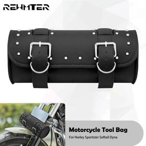 유니버설 오토바이 saddlebags 가죽 사이드 스토리지 수하물 가방 프론트 도구 파우치 할리 투어링 sportster dyna softail 도로 킹 스트리트 글라이드 XL 883 1200