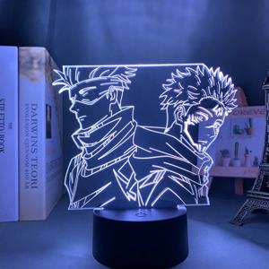 애니메이션 램프 Satoru Gojo Jujutsu Kaisen Led 나이트 라이트 Yuji Itadori 룸 데코 생일 선물 Jujutsu Kaisen Lamp Yuji Itadori