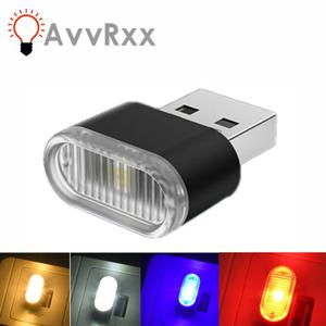 AvvRxx-미니 LED 자동차 조명, 자동 인테리어 분위기, USB 조명 장식, 플러그 앤 플레이 램프, 비상 조명, PC 자동차 제품