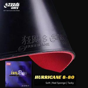 오리지널 DHS Hurricane8-80 허리케인 8-80 Pips-In H8-80 탁구 고무 Ping Pong Tenis De Mesa 허리케인-8-80