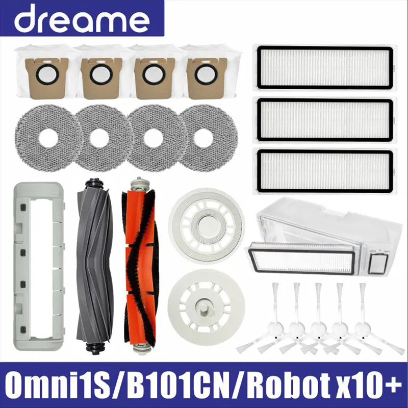 드림 L10s 울트라 S10 프로 액세서리, Mijia Omni 1S B101CN 로봇 X10 + 로봇 진공 메인 사이드 브러시 필터 걸레 부품