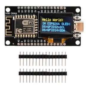 ESP-12F Nodemcu 와이파이 개발 보드 모듈, 0.96 인치 OLED 스크린, CH340 TYPE-C USB, Arduino 및 Microthon에 적합, ESP8266