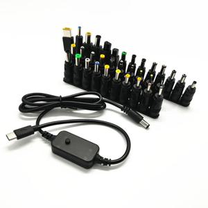 5-12-20V 가변 전압 TYPEC 회전 DC 광 모뎀 라우터 노트북 고속 충전 케이블