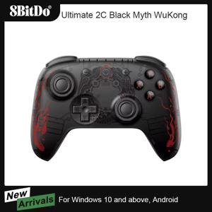 8BitDo 얼티밋 2C 무선 게임 컨트롤러, 유선 게임패드, 블랙 신화, WuKong 홀 효과 조이스틱, 윈도우 10/11 안드로이드용