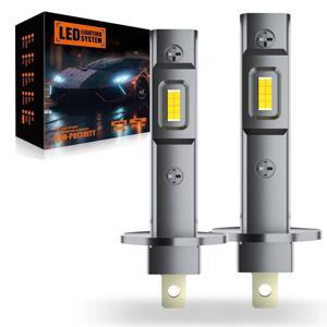 Canbus LED 전구, H1 H3 LED 헤드라이트, 미니 사이즈 디자인, 무선 팬리스, 자동차 LED 램프, CSP 칩, 12V, 2 개