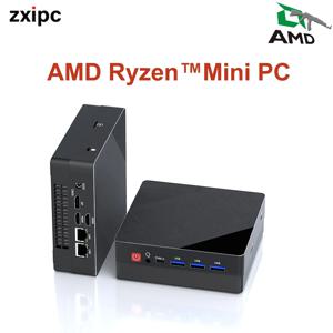 ZXIPC AMD Ryzen7 4800H 5800U Ryzen5 4500U 5500U 미니 PC 컴퓨터 게임용 포켓 듀얼 LAN 와이파이 6 NUC 오피스 DDR4 NVMe 4 디스플레이