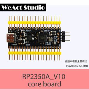 WeAct 모든 핀 출력 라즈베리 파이 RP2350A_V10, RP2350 RISC-V Hazard3 520KByte SRAM QSPI Flas, 4/16MByte