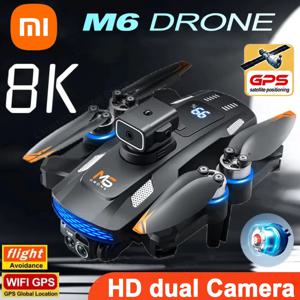 샤오미 M6 드론 8K 전문 항공 HD 카메라 드론, 5G 와이파이 지능형 장애물 회피, 화면 리모컨 UAV