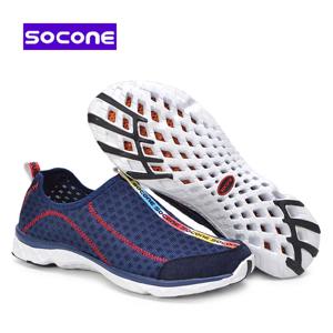 Socone-남성 아쿠아 신발, 아웃도어 통기성 비치 신발, 경량, 빠른 건조, 물놀이 신발, 스포츠, 워터 캠핑 스니커즈 신발