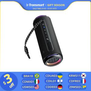 Tronsmart T7 Lite 블루투스 스피커 향상된 베이스 휴대용 스피커 24H 재생 시간, APP 제어, IPX7 캠핑용 방수