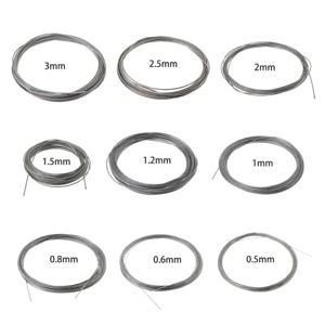 304 스테인리스 철사 로프, 소프트 낚시 리프팅 케이블, 7x7 빨랫줄, 0.5mm, 0.8mm, 1mm, 1.2mm, 1.5mm, 2mm, 2.5mm, 3mm, 10m, 신제품