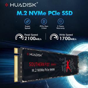 HUADISK SSD Nvme M2 Pcie Gen3 하드 드라이브 디스크, 노트북 데스크탑용 내장 하드 드라이브, 128GB, 256GB, 512GB, 1TB