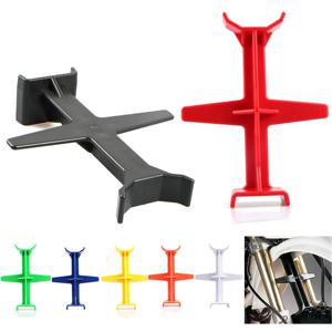 오토바이 포크 지지대 버팀대, KTM 혼다 야마하 가와사키 스즈키 더트 피트 바이크용 범용 플라스틱 명품 액세서리