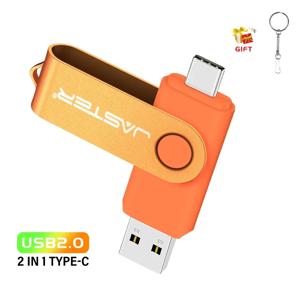 TYPE-C USB 플래시 드라이브, 무료 키 체인 펜 드라이브, 크리에이티브 비즈니스 선물 메모리 스틱, OTG 블루 레드 U 디스크, 128GB, 64GB