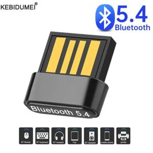 USB 블루투스 5.4 어댑터 송신기 리시버 블루투스 오디오 동글, 컴퓨터 PC 노트북용 무선 USB 어댑터