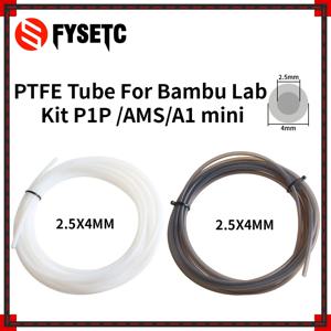 Bambu Lab P1P AMS A1 미니 PTFE 튜브, 테플론토 파이프, 보우덴 압출기, 1.75mm, ID2.5 mm, OD4mm, Bamblab 필라멘트, 3D 프린터 부품