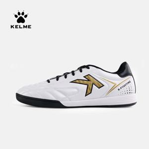 KELME 남성용 축구화, 오리지널 실내 축구화, 흰색 스니커즈, 클리트 축구 풋살 부츠, 남성 6891146