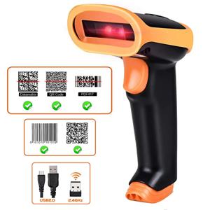 L8BL 블루투스 2D 바코드 리더 및 S8 QR PDF417 2.4G 무선 유선 핸드 헬드 바코드 스캐너 USB 지원, 휴대폰 아이패드