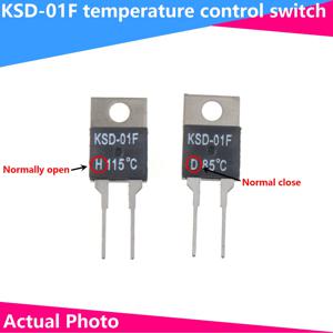 온도 센서 온도조절기 스위치, KSD01F, 40 ℃, 45 ℃, 50 ℃, 55 ℃, 60 ℃, 70 ℃, 80 ℃, 90 ℃, 95 ℃, 100 ℃, 105 ℃, 110 ℃, 115 ℃, 120 ℃, 130 ℃, 125 ℃, TO220, 2 개 JUC31F 써멀 Sw