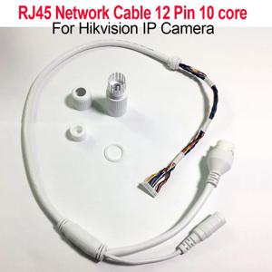 hikvision ip 사진기를 위한 이더네트 Lan 케이블 PoE RJ45 네트워크 케이블 12 핀 10 핵심