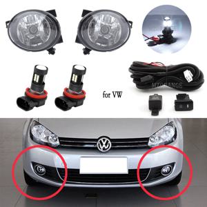 VW 제타 6 MK6 용 안개등 헤드라이트, 골프 6 MK6 용 LED 안개등, 캐디 투란 티구안 안개등 커버, 그릴 베젤