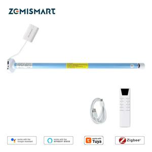 Zemismart 지그비 롤러 쉐이드 블라인드 모터, 스마트 전기 커튼 엔진, Tuya Alexa Google Home과 작동, 17mm, 25mm, 28mm 튜브