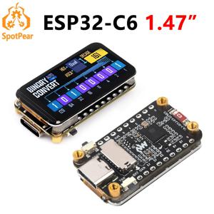 아두이노 WiFi6 LVGL HMI 온보라드 SD 포트 RGB-LED 개발 보드, 1.47 인치 LCD 디스플레이 화면, ST7789, ESP32 C6