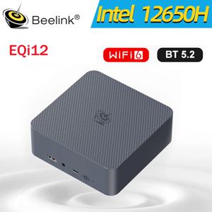 Beelink EQi12 인텔 12450H 12650H 미니 PC, AMD DDR4, 16GB RAM, 500GB, 24G, 1T SSD, WiFi6, 4K HD 데스크탑 컴퓨터, VS SER5 Pro 5800H