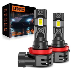 캔버스 CSP LED 헤드라이트 전구 터보 선풍기 자동 램프, 30000LM, H8, H9, H11, 9005, HB3, 9006, HB4, H16, JP, 150W, 6500K, 12V