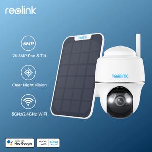 Reolink 4K 8MP 무선 팬 & 틸트 보안 카메라 5MP 실외 태양광/배터리 구동 WiFi IP 카메라 3MP PT 감시 카메라