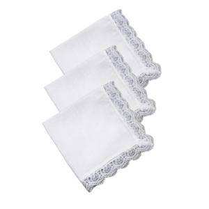 포켓 손수건 레이스 가장자리 Hankies 10x10inch 대형 두건 고 흡수성 포켓 타월 땀 흡수