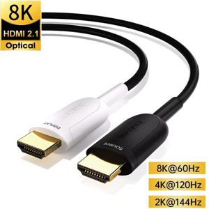 8K HDMI 2.1 케이블 광섬유 8K 60Hz HDMI 2.1 케이블 4K 120Hz 48Gbps 10M 15M HDMI 2.1 호환 HDCP 2.3 eARC HDR HDTV PS5