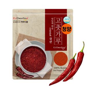 청정식품 국내산 100% 매운맛 굵은 고춧가루 청양 500g CJA002-9